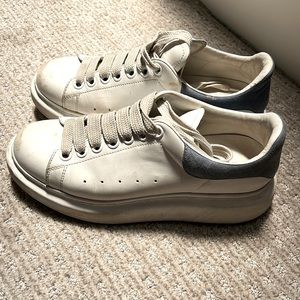 Alexander McQueen white leather sneakers